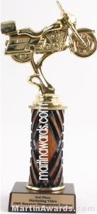Wood Single Column Road Motorcycle Trophy 1
