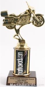 Black Single Column Road Motorcycle Trophy 1