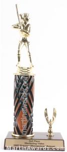 Wood Single Column Female Softball With 1 Eagle Trophy 1