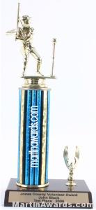Blue Single Column Male T-Ball With 1 Eagle Trophy 1