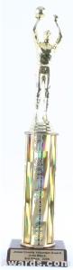 Gold Single Column Male Basketball Trophy 1