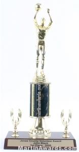 Black Single Column Male Basketball With 2 Eagles Trophy 1