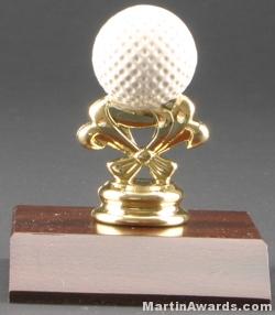 Color Golf Ball Trim Trophy 1