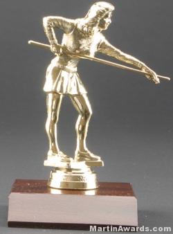 Female Billiards/Pool Trophy 1