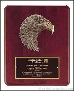 Plaque – Piano-Finish Plaques with Sculptured Antique Bronze Eagle 1