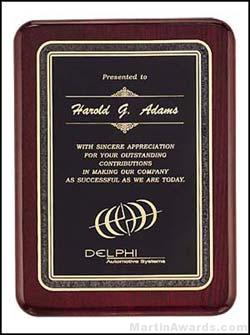 Plaque – Piano Finish Plaques with Black Florentine Border 1