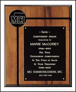 Plaque – American Walnut Plaques with Activity Insert 1