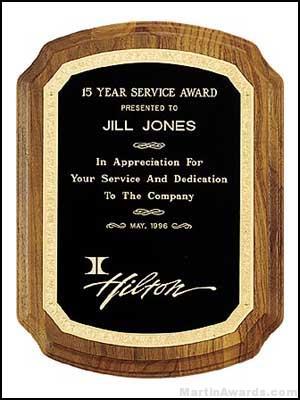 Coventry Plaques – American Walnut with Florentine Border 1