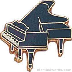 3/4″ Piano Lapel Pin 1