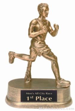 Male Track Gold Resin Trophy 1