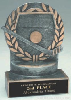 Hockey Wreath Resin Trophy 1