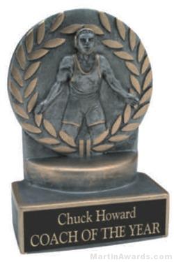 Wrestler Wreath Resin Trophy 1