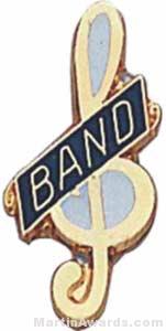3/4″ Enameled Band Music Pin 1