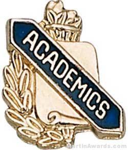 3/8″ Academics Scholastic Award Pin 1