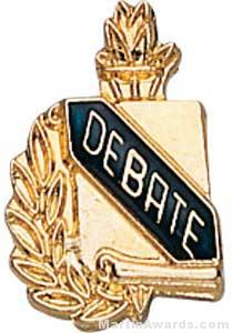 3/8″ Debate School Award Pins 1