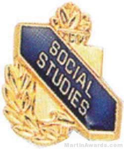 3/8″ Social Studies Academic Award Pins 1