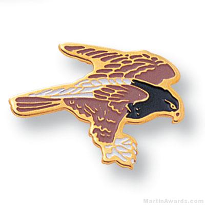 11/16″ Hawk Mascot Lapel Pin 1