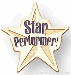 Star Performer Soft Enamel Lapel Pin 1