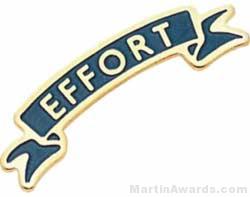 1 3/8″ Etched Soft Enamel Effort Chenille Letter Pin 1