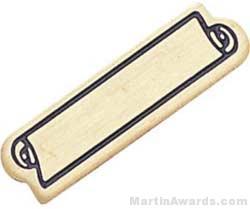 15/16″ Etched Soft Enamel Small Service Bar Chenille Letter Pin 1