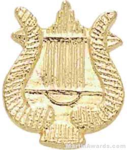 15/16″ Music Lyre Chenille Letter Insert Pins 1