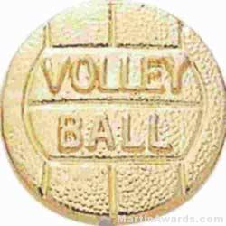 3/8″ SMALL VOLLEYBALL CHENILLE PIN 1