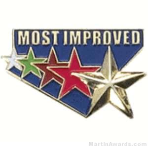 Most Improved Award Lapel Pin 1