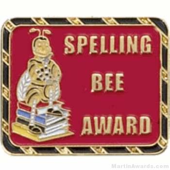 Spelling Bee Award Lapel Pin 1