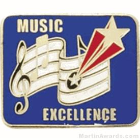 Music Excellence Award Lapel Pin 1