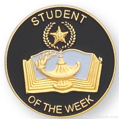 7/8″ Student Of The Week Lapel Pin 1