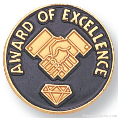3/4″ Award Of Excellence Lapel Pin 1