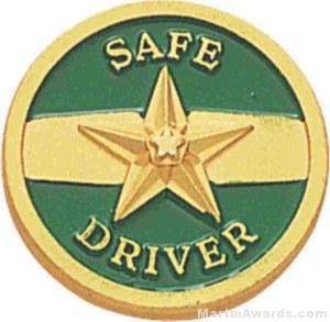 3/4″ Safe Driver Enameled Lapel Pins 1
