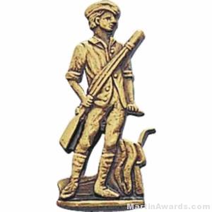 1″ Minuteman Gold Pin 1