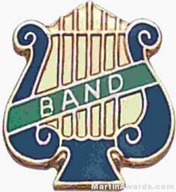 5/8″ Enameled Band Music Pin 1
